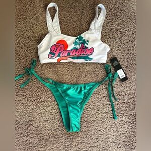 Women’s Fashion Nova 2 Piece Swimsuit BRAND NEW WITH TAGS